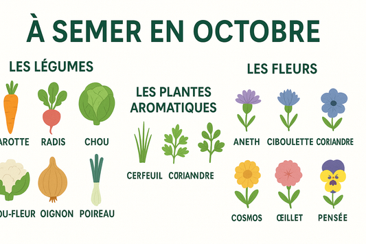 Que semer en octobre ? Les légumes, plantes et fleurs à prévoir au jardin