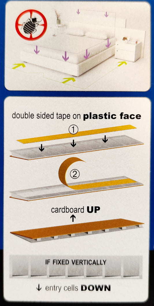 Piège collant capture et détection des punaises de lit DOMOBIOS x4 sans insecticide