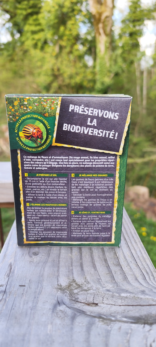 Semences utiles doryphores : Mélange de fleurs éloigne les doryphores - 5 grammes