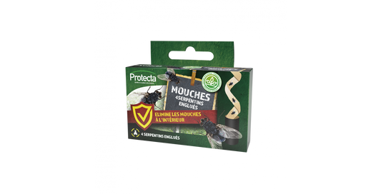 4 serpentins englués anti mouches à suspendre sans insecticide