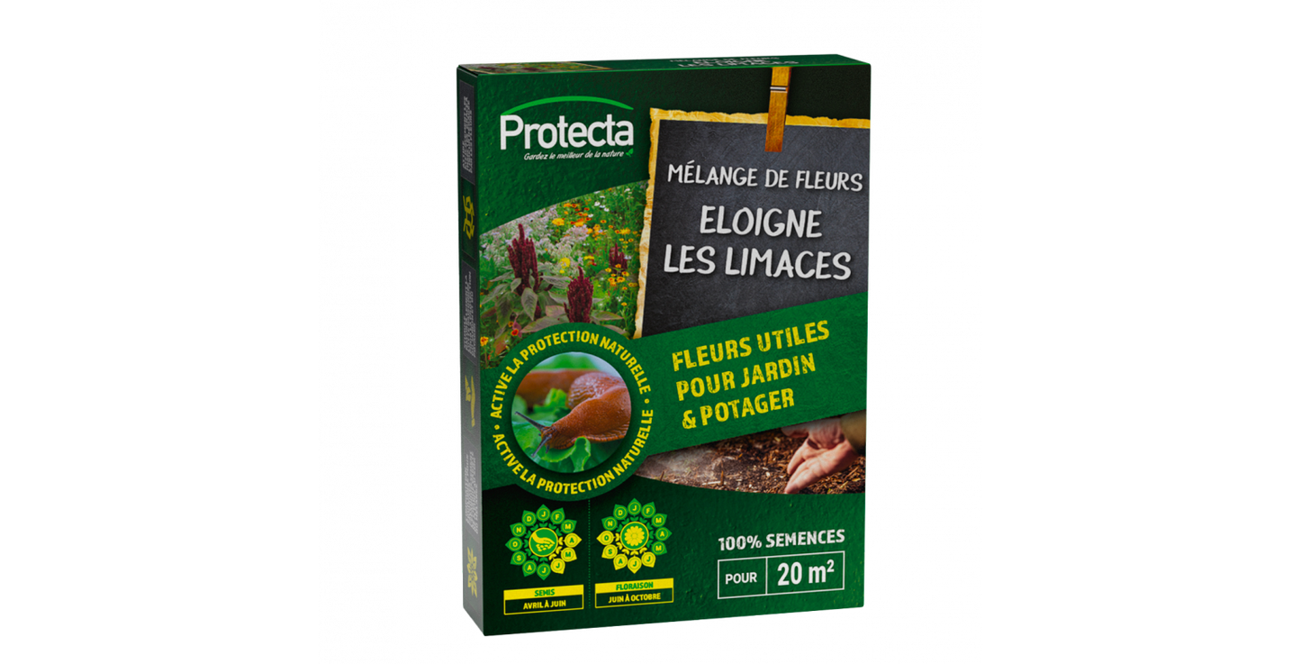Semences utiles limaces : Mélange de fleurs éloigne les limaces - 50 gr