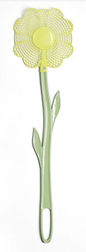 Tapette mouches / moustiques fleur pastel 70% de plastique recyclé - Vert et jaune