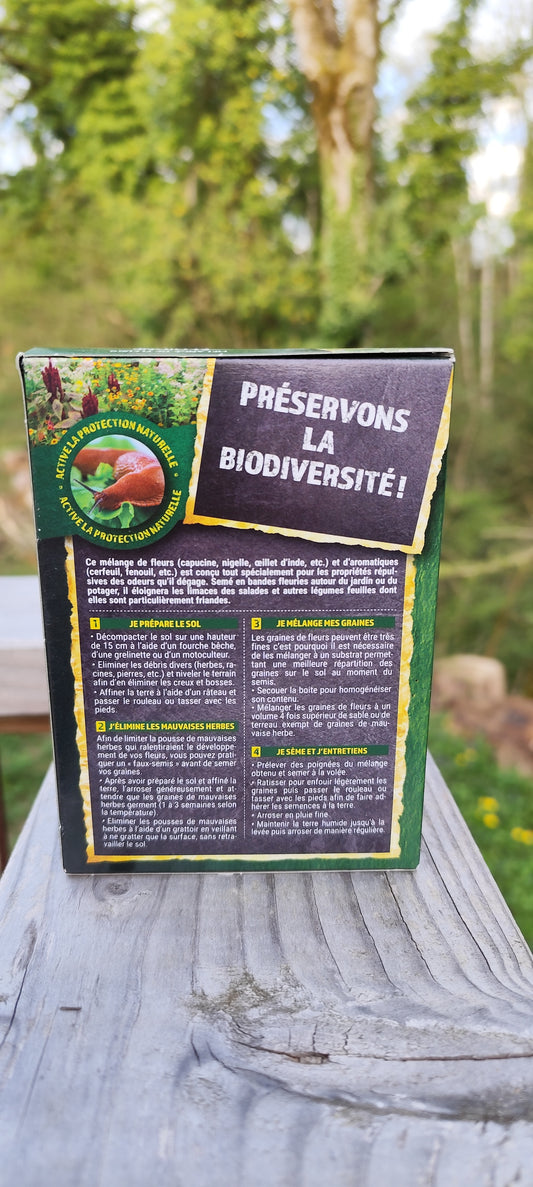 Semences utiles limaces : Mélange de fleurs éloigne les limaces - 50 gr