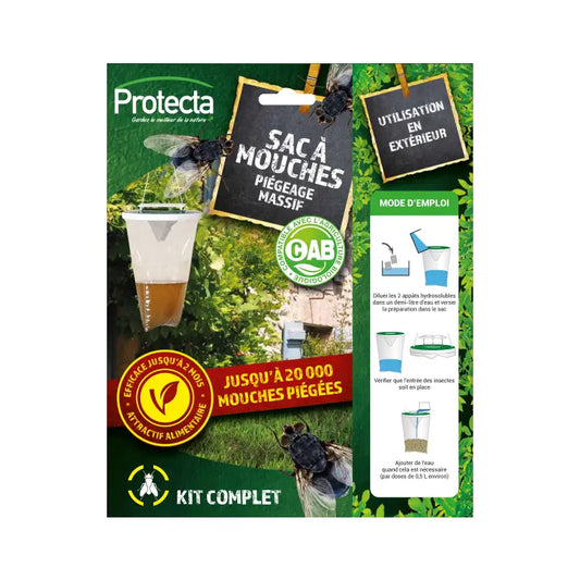 Sac piège à mouches 2,5 litres + appât inclus