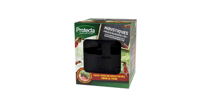 Piège à moustiques larves et adultes sans produits chimiques - Réutilisable (2 anneaux collants inclus)