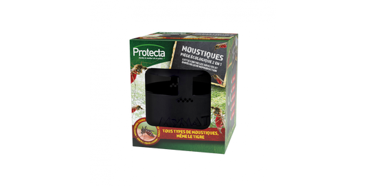 Piège à moustiques larves et adultes sans produits chimiques - Réutilisable (2 anneaux collants inclus)