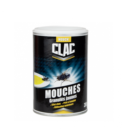 Mouch’CLAC attractif insecticide en granulés anti mouches - pot de 200 grammes