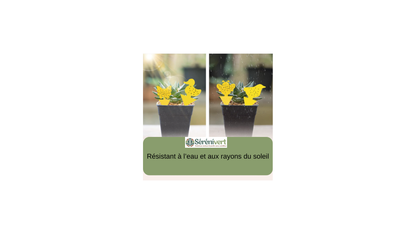 10 stickers jaune ou noir collants pour insectes volants