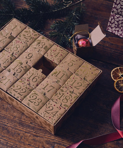 Calendrier de l’avent pour amoureux du jardin 24 variétés de graines de légumes, fleurs et aromatiques à semer.